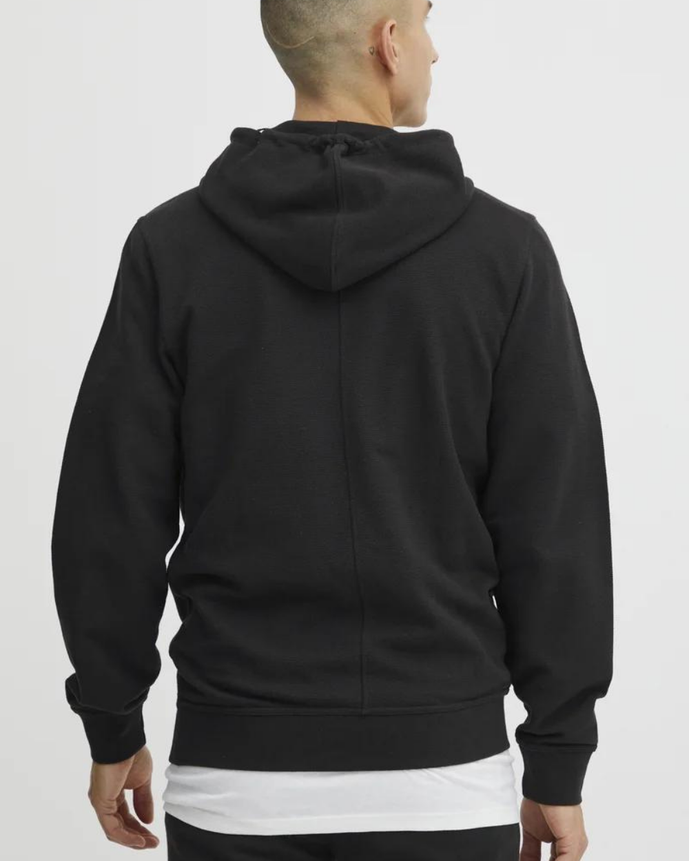 Black Cotton Hoodie