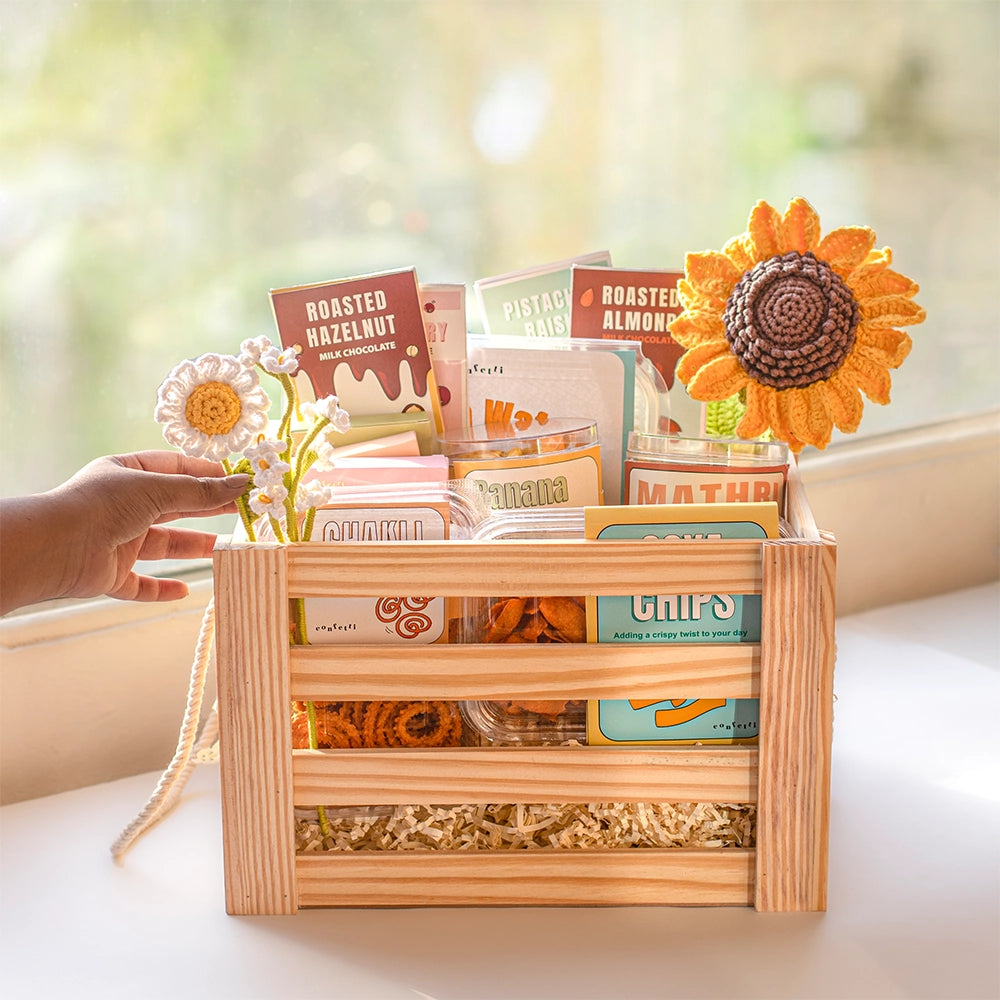 Sunflower Picnic Basket